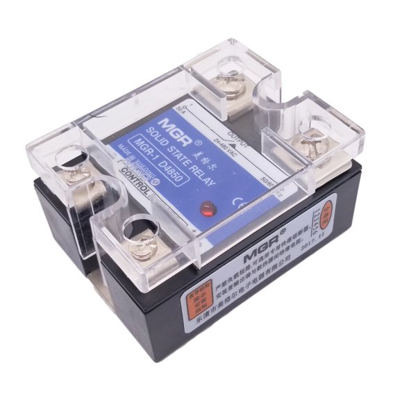 HQ 50A Solid State Relay SSR, DC-AC Input 3-32V DC Control 24-480V AC Load, MGR-1 D4850