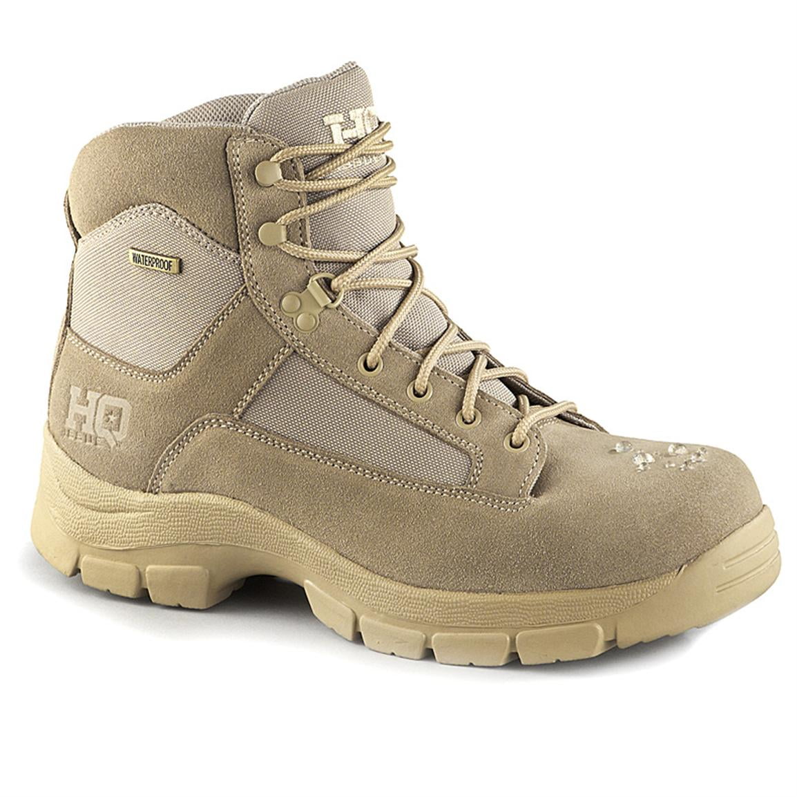 HQ ISSUE Men's Waterproof 6" Desert Tactical Boots Sand 11.5D (Medium ...