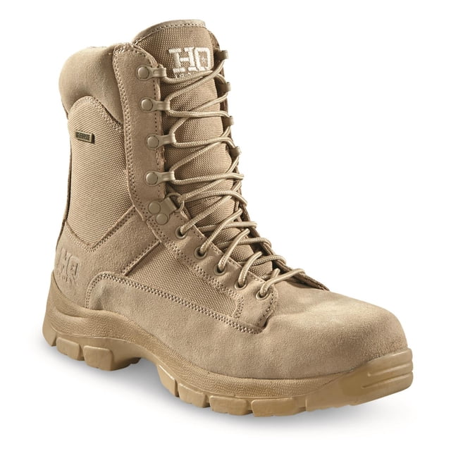 HQ ISSUE Men's Waterproof 8" Side Zip Desert Boots 8.5D (Medium)