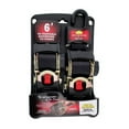 thumbnail image 1 of HQ POWERSPORTS 34414 Retractable Ratcheting Tie Down Straps 2" x 6' (PR), 1 of 2