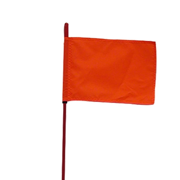 HQ POWERSPORTS F4-RED-8120R Red Fire Stick with Orange Safety Flag - 4FT