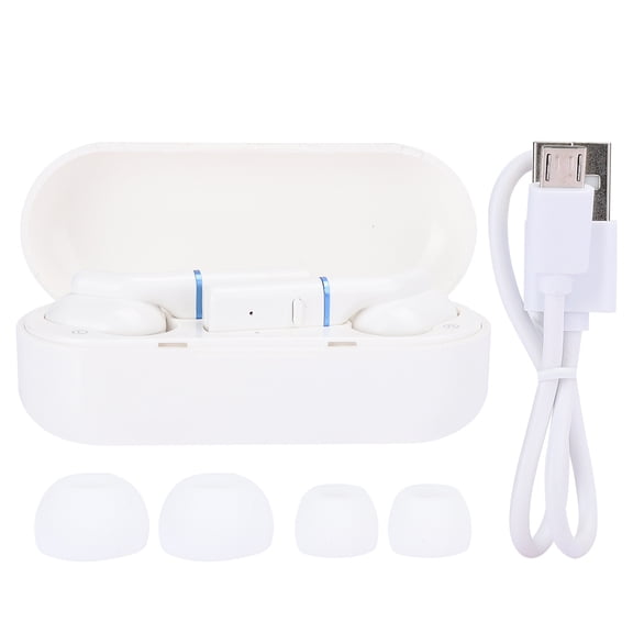 HQ1 Inear Binaural Wireless Bluetooth Earbud TWS 5.0 Workout Sports Earphone HIFIWhite