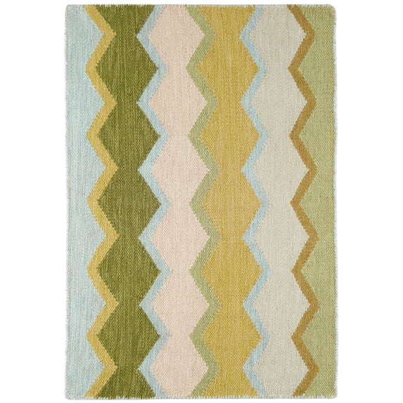 Dash & Albert Safety Net Handwoven Indoor/Outdoor Rug, 2' 6" x 8', Green