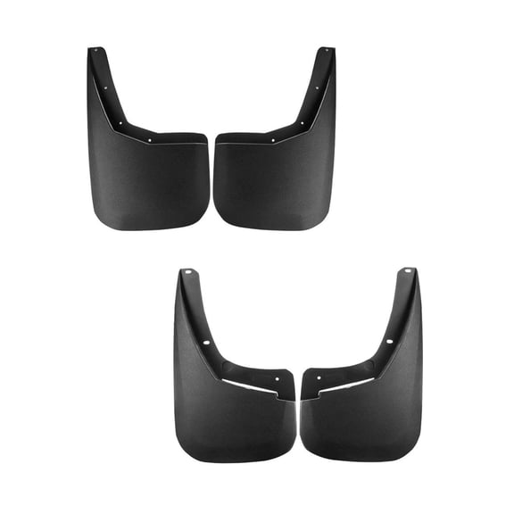 HQAS 4pcs Rock Splash Guards Flaps Front Rear Side Heavy Duty Black for Chevy for Silverado 1500 2007-2013 for Silverado 2500HD/3500HD 2007-2014 for Silverado 3500 2007 2013