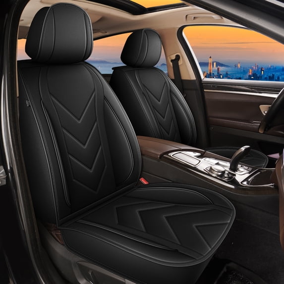 Car Seat Cover Fit for Subaru Legacy 2023-2025,Premium Leather Luxury Seat Protector,Comfort Anti-Slip Full Coverage Automotive Accessories Black,Front Set( 2 Seats)