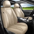 thumbnail image 1 of HQBQBUG Car Seat Covers Front Seats for Lexus RX 350 2007-2025 Waterproof Leather Seat Covers Comfort Car Seat Protector with Lumbar Support Beige,Front Set(2 Seats), 1 of 8