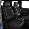 thumbnail image 1 of HQBQBUG Car Seat Covers Front Seats for GMC Canyon 2015-2025 Ice Silk Leather Seat Covers Breathable Cooling Compatible Airbag(Black,Front Row), 1 of 7