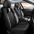 thumbnail image 1 of HQBQBUG Car Seat Covers Full Set for Cadillac ATS 2013-2018,Glitter Crystal Premium Waterproof Leather Seat Protector Compatible Airbag Black,Full Set(2 Row 5 Seats), 1 of 7