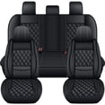 thumbnail image 1 of HQBQBUG Car Seat Covers Full Set Fit for Hyundai Sonata 2007-2026, Waterproof Leather Car Seat Cover, Full Coverage Car Seat Covers Sets(Black,5 Seats), 1 of 10