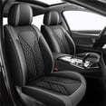 thumbnail image 1 of HQBQBUG Car Seat Covers Full Set for Ford Focus 2009-2018 Premium Leather Seat Protector with Lumbar Support,Waterproof Auto Cushions Grey,Full Set(2 Row 5 Seats), 1 of 10
