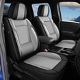 thumbnail image 1 of HQBQBUG Car Seat Covers Full Set for Kia Rio 2013-2025 Leather Ice Silk Seat Covers Cushion Breathable Easy Installation Compatible Airbag(Grey,2 Row 5 Seat), 1 of 7