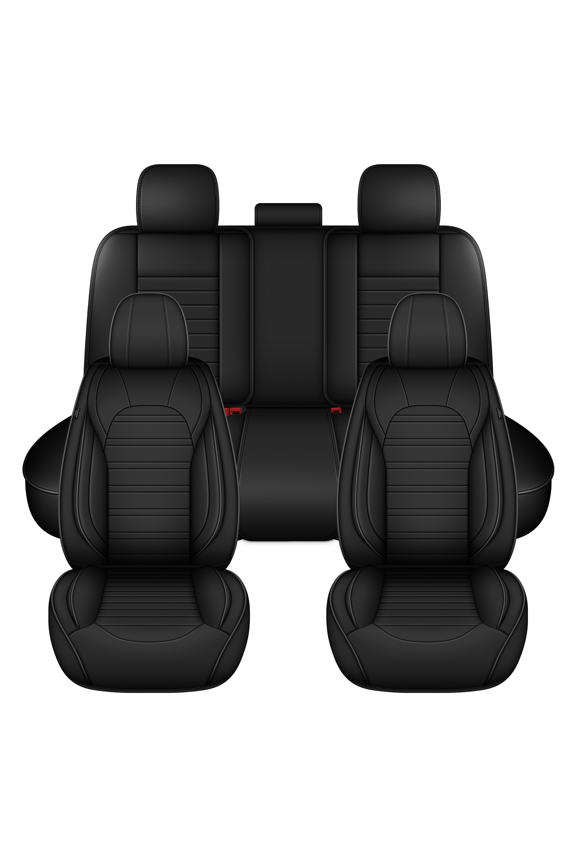 Car Seat Covers Full Set for Lexus UX 200/250h/300h 2019-2025 5-Seat Full Set Waterproof Leather Seat Covers Comfort Car Seat Protector(Black,5 Seats)