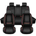 thumbnail image 1 of HQBQBUG Car Seat Covers Full Set for Nissan Rogue Sport 2017-2022,Premium Nappa Leather Luxury Car Seat Protector,Comfort Full Coverage Automotive Seat Cover(5 Seats,Black&Red), 1 of 10