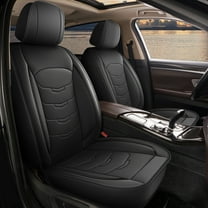 HQBQBUG Front Car Seat Covers Fit for Toyota Tacoma 2016-2023 2024 Waterproof Leather Automotive Seat Cover Car Seat Cushion Protector Black,Front Seat