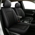 thumbnail image 1 of HQBQBUG Front Car Seat Covers for Nissan Maxima 2011-2025 Ice Silk Leather Seat Covers Cushion Breathable Cooling Comfort Easy Installation(Black,Front Row), 1 of 10