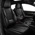 thumbnail image 1 of HQBQBUG Seat Covers Full Set Fit for Lexus RZ 300e/400e 2023-2024 2025 Comfort Leather Seat Cushion Automative Seat Cover Protector Compatible Airbag Black,FullSet(5Seat), 1 of 11