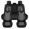 thumbnail image 1 of HQBQBUG Seat Covers Full Set Fit for Subaru WRX 2015-2025 Leather Waterproof Seat Covers Cushion Compatible Airbag Car Seat Protector(Grey,5 Seats), 1 of 10