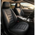 thumbnail image 1 of HQBQBUG Seat Covers Full Set for Jeep Patriot 2007-2017,Faux Leather Waterproof Comfort Car Seat Covers Easy Install Compatible Airbag Black,Full Set(2 Row 5 Seats), 1 of 10