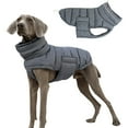 thumbnail image 1 of HQREA Dog Puffer Jacket Greyhound Winter Coat Cold Weather Waterproof Reflective Vest for Medium Large Dogs, 1 of 6