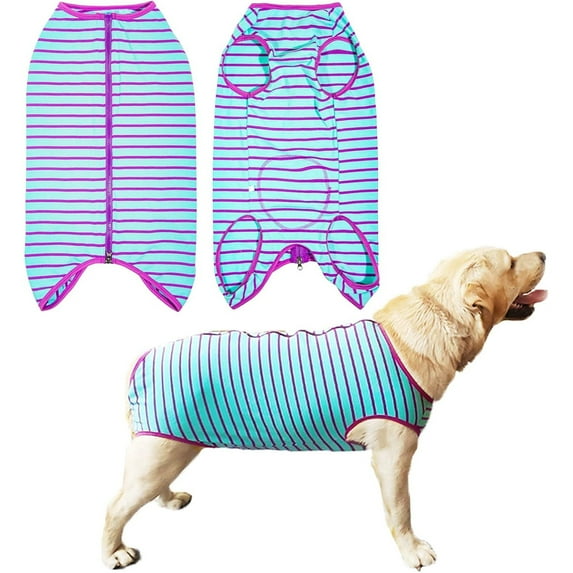HQREA Dog Recovery Suit Post Surgery Shirt for Female Male Dog, E-Collar Alternative Clothes