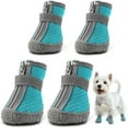 thumbnail image 1 of HQREA Dog Shoes for Small Dogs with Reflective Strips Breathable Dog Boots for Hardwood Floors, 1 of 5