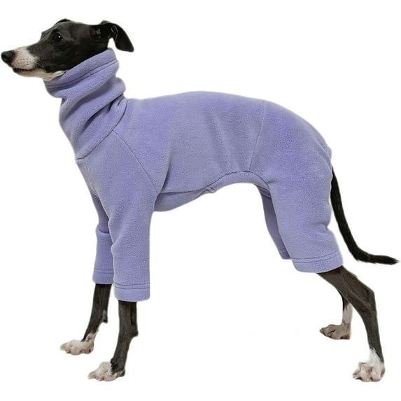 HQREA Dog Winter Warm Coat Polar Fleece Full Body Turtleneck Dog Jacket for Greyhound Whippet