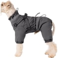 thumbnail image 1 of HQREA Full Body Dog Winter Coat Fleece Waterproof Small Medium Dogs Snow Jacket Onesie with Harness, 1 of 6