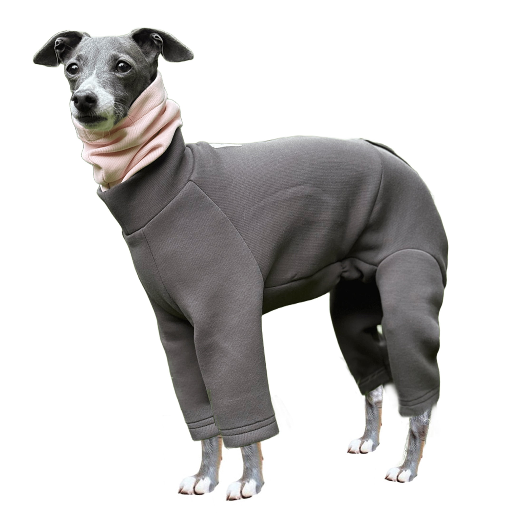 HQREA Fullbody Greyhound Dog Winter Coat Clothes Turtleneck Four-Legged ...