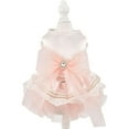 thumbnail image 1 of HQREA Girl Dog Harness Dresses, Puppy Party Birthday Wedding Tulle Princess Vest Skirt, 1 of 6
