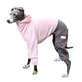thumbnail image 1 of HQREA Greyhound Dog Winter Coat Jumpsuit Four-Legged Hooded Fullbody Whippet Clothes with Pocket, 1 of 6