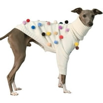HQREA Italian Greyhound Dog Sweater, Dog Winter Pullover Warm Pet Clothing for Whippets