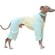 HQREA Italian Greyhound Hoodie Onesie Clothes Coat Four-Legged Long Sleeves Warm Fleece Jumpusuit for Whippet Dogs