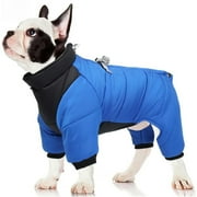 HQREA Medium Small Dog Coat Full Body Waterproof Winter Puppy Outdoor Jacket Thick Pet Jumpsuit Snowsuit