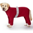 thumbnail image 1 of HQREA Polar Fleece Dog Coats Winter Warm Four-Legged Long Sleeves Large Medium Dogs Bodysuit Clothes, 1 of 6