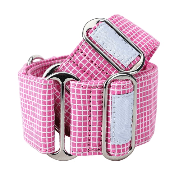 HQREA Italian Greyhound Dog Collar for Medium Large Dogs with Metal Buckle Adjustable Whippet Collar