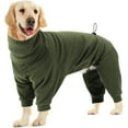 thumbnail image 1 of HQREA Pullover Dog Sweater with Leash Hole High Collar Cold Weather Large Dogs Vest, 1 of 6