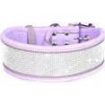 thumbnail image 1 of HQREA Reflective Sparkling Diamond Collar Comfortable Pet Collar for Large Dogs, 1 of 5