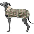 thumbnail image 1 of HQREA Reflective Winter Warm Dog Coat with Leash Hole Fleece Jacket for Italian Greyhound Whippet, 1 of 7