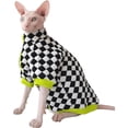 thumbnail image 1 of HQREA Turtleneck Sphynx Cat Winter Coat with Zipper & Thickened Cotton Lined, Warm Jacket for Cat, 1 of 6