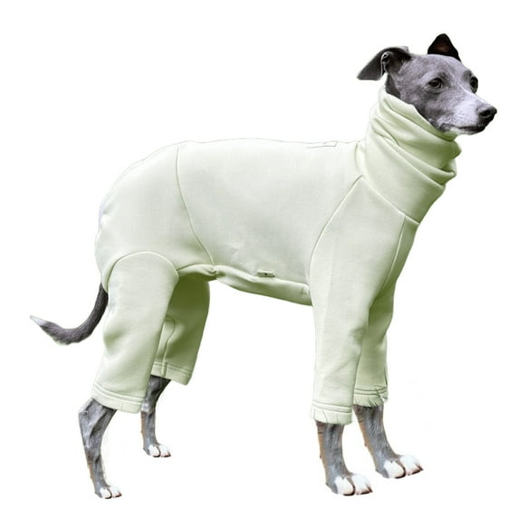 HQREA Winter Greyhound Onesie Clothes Cotton Whippet Shirt Pajamas Jumpsuit for Medium Large Dogs