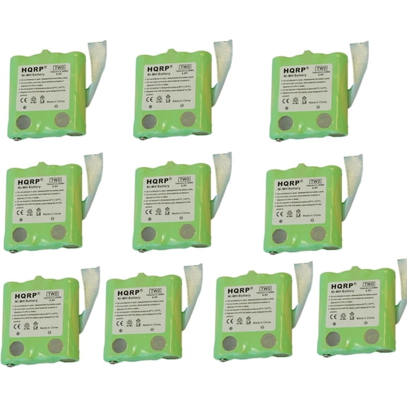 HQRP 10-Pack Battery Pack for UNIDEN BP-38 BP-40 GMR1438-2 GMR1438-2CK GMR2872-2CK GMR1558 GMR1558-2ck GMR1588 GMR1588-2ck Two-Way Radio