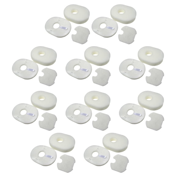 HQRP 10-Pack Foam & Felt Filter Kit for Shark Rocket Ultra Light UV450 Upright Vacuum