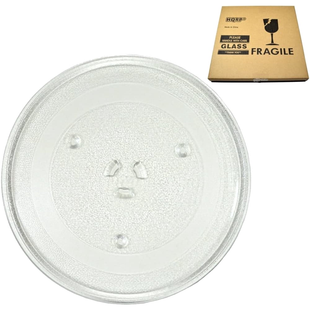 HQRP 10-inch Glass Turntable Tray for Panasonic A0601-1000AP A0601-1000 NN4455A NN4461A NN4471A NN4493A Microwave Oven