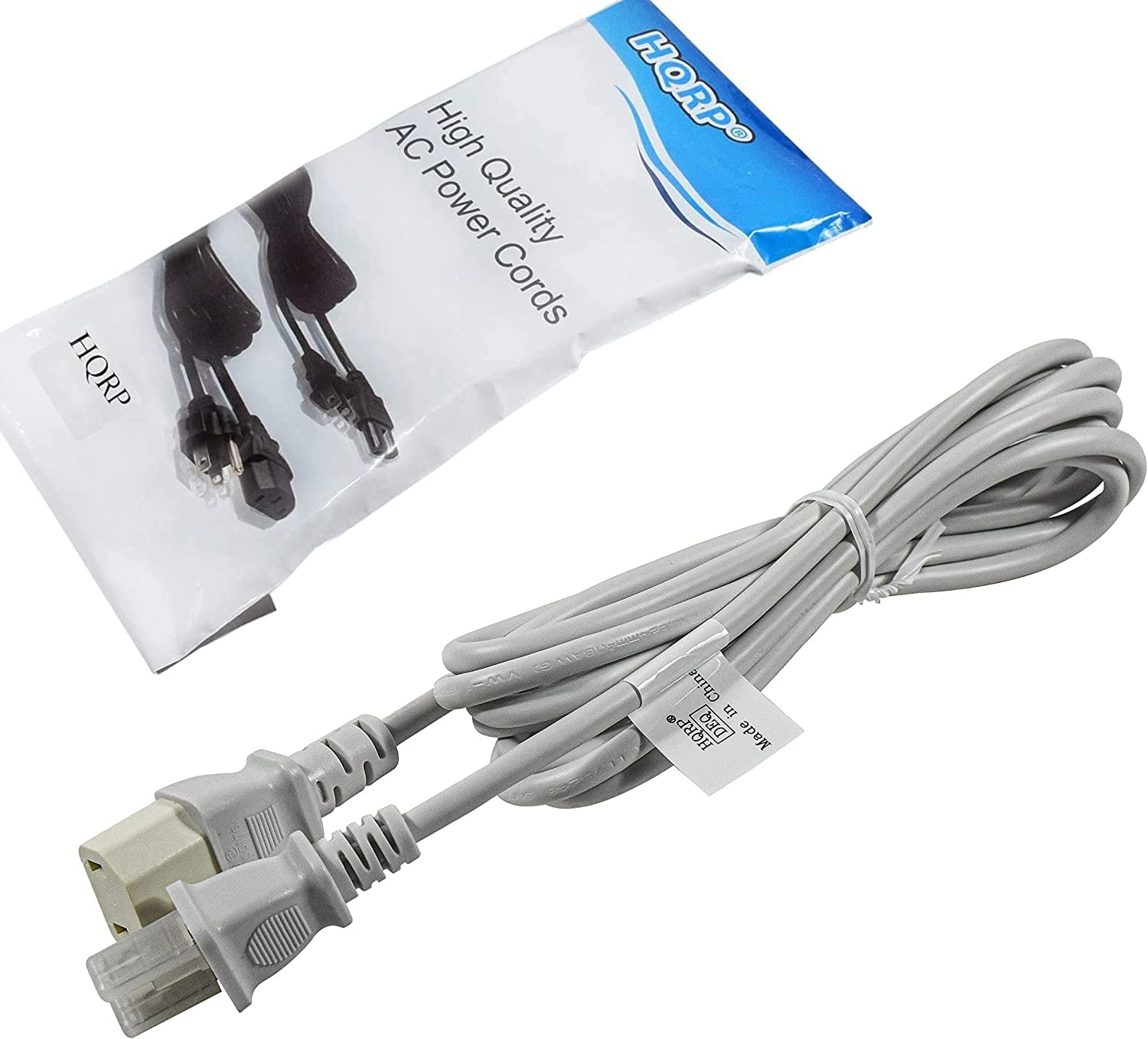 10ft AC Power Cord (IEC C17 To NEMA 1-15P) - Replacement Cable For Receivers, Subwoofers, Amps, TVs