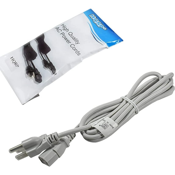 HQRP 10ft AC Power Cord fits Orange Crush PiX CR100BXT, 50BXT, CR120C Bass Guitar Amplifier Mains Cable