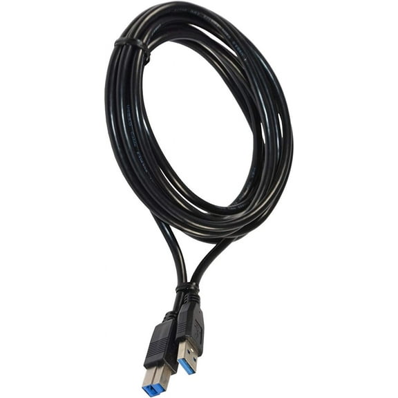 HQRP 10ft USB 3.0 Type A-Male to B-Male (M/M) Cable for Mediasonic USB3.0 ProBox / ProRaid Hard Drive Enclosure
