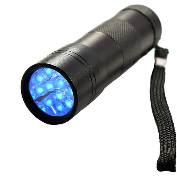 HQRP 12 LED UV Flashlight 365 nm Wavelength for Leaks Checking