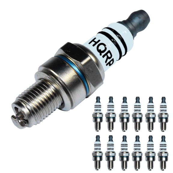 HQRP 12-Pack Spark Plug Compatible with NGK CMR6H Spark Plug for Stihl KM56 KM130 Engines
