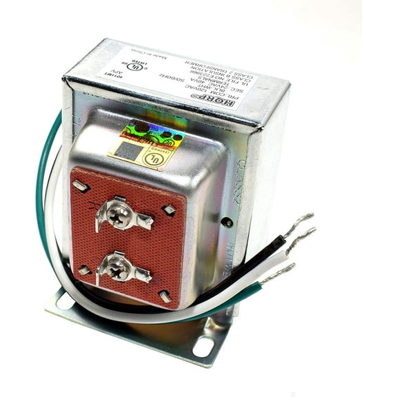 HQRP 120V - 24V (40VA) Transformer Compatible with Powering Multiple Smart Doorbells and Thermostats Power Supply Adapter UL Certified