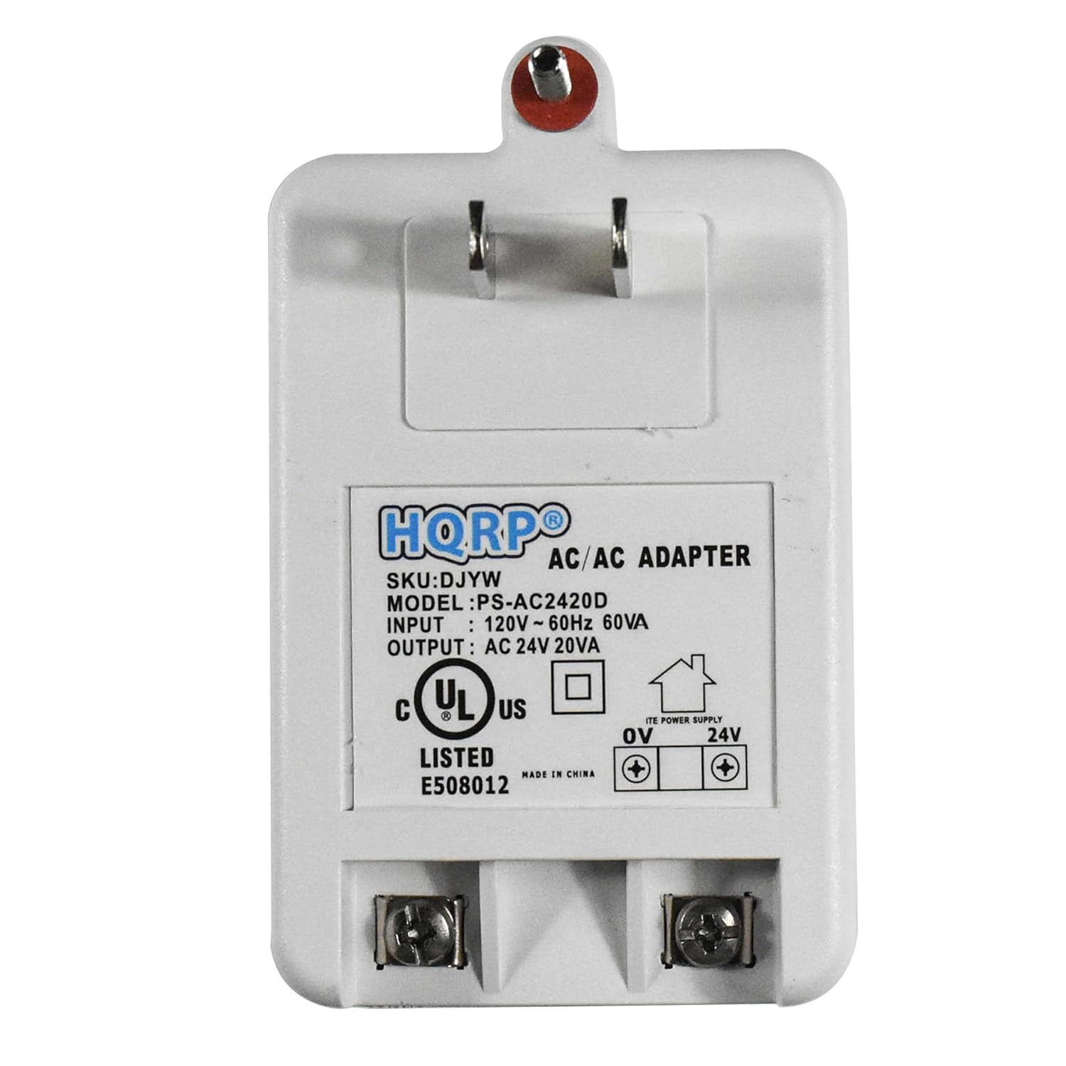 HQRP 120V to 24V AC 20VA Transformer for Nest, Ecobee, Honeywell